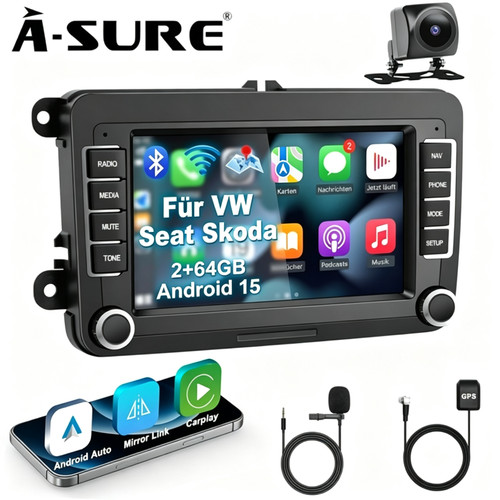 64g android autoradio - 2+64g, 15